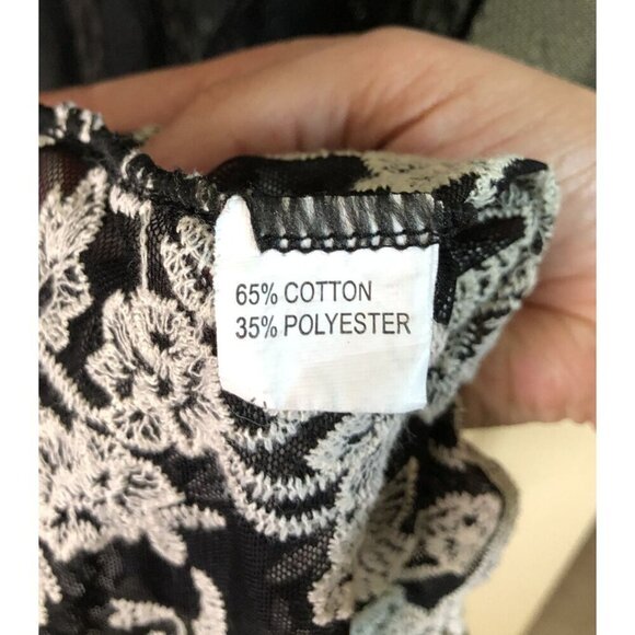 Gypsy Junkies Sheer Skirt Womens S Floral Embroidery Mesh Sheer Boho Festival - Picture 6 of 10